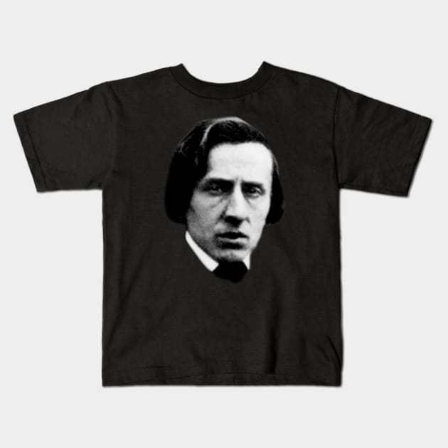 Frederic Chopin Kids T-Shirt by TheMusicophile